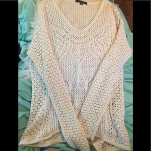 White sheer long sleeve